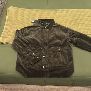 Anderson Corduroy Button Up Shirt - Green